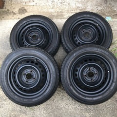 フィット純正鉄チン＋165/65r14  4本セットの画像