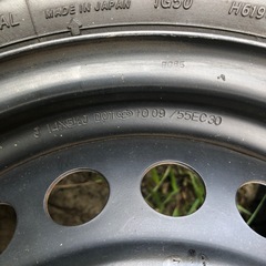 フィット純正鉄チン＋165/65r14  4本セットの画像