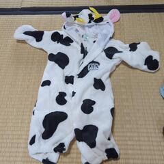 【値下げ】牛の着ぐるみ　ロンパース90cm