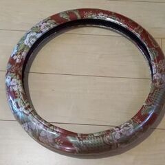 トラック用品 金華山 ハンドルカバー 極太 花かご ワイン ビニ...