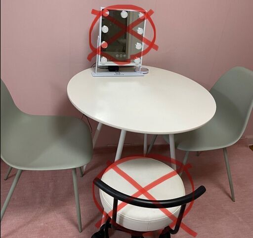 ※急募【取りに来ていただける方限定】２人用ダイニングテーブルセット