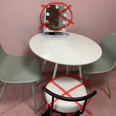  ※急募【取りに来ていただける方限定】２人用ダイニングテーブルセット