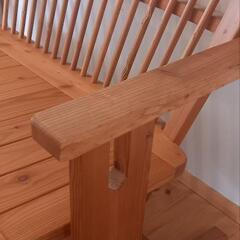 木製ベンチの画像