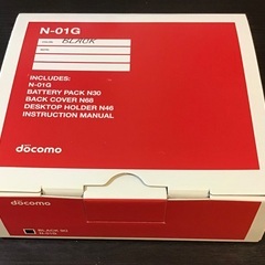未使用品　ドコモ　Nー01G  ガラケーブラックの画像