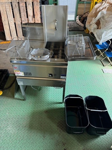 マルゼン　ガスフライヤー2層式　LPガス