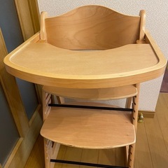 カトージ KATOJI プレミアムベビーチェアS ナチュラルウッド の画像