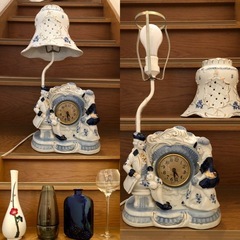 陶器のライト、ガラス製品、アンティーク他

