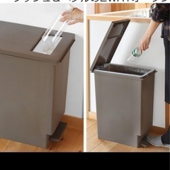 ゴミ箱 45L ペダル ユニード プッシュ＆ペダル の画像