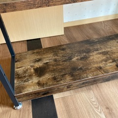 ヴィンテージウッド調3段ラック　使用頻度少し　いかがでしょうかの画像