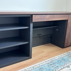 最終値引き　カウンターテーブル引き出し棚付き
