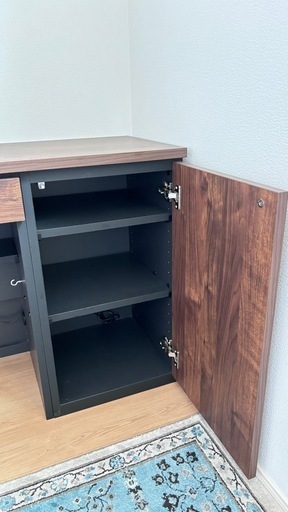 最終値引き　カウンターテーブル引き出し棚付き