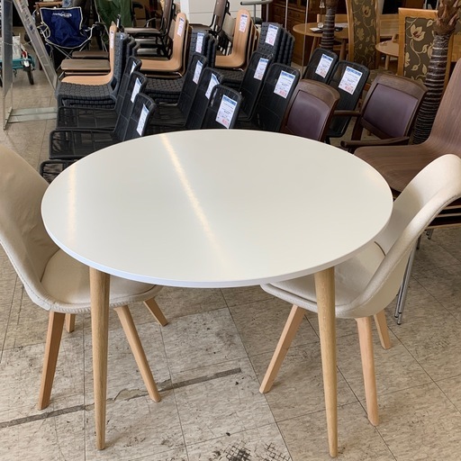 丸テーブル　ダイニングセット　※2400010429361