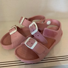 アンパサンド 子供用 サンダル ピンク 16cmの画像