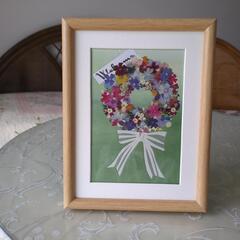 押し花額絵の画像