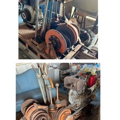 ⭐️格安（中古）林業　集材機　ヤンマーディーゼル５馬力の画像