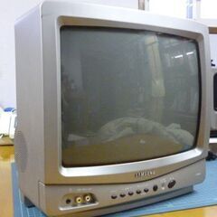 ブラウン管テレビ14インチと地デジチューナーセット