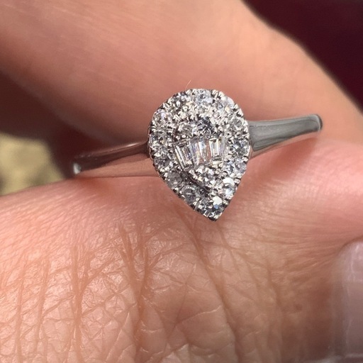 Pt950 プラチナ950 ダイヤモンド　リング　3.1g