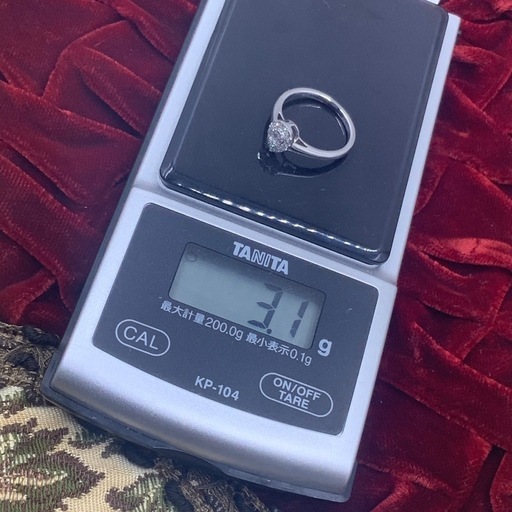 Pt950 プラチナ950 ダイヤモンド　リング　3.1g