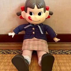 【お値下げしました】おすわりペコちゃん人形 不二家 ドレッシーペコ