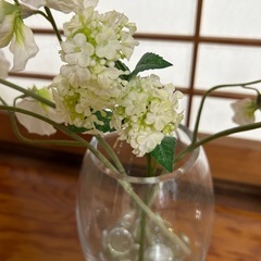 花瓶　花卉　フラワーベース　flower vase フランフラン　敷石付き　①の画像