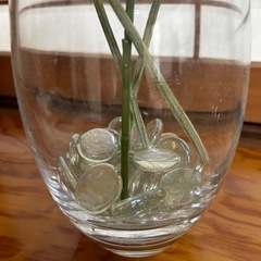 花瓶　花卉　フラワーベース　flower vase フランフラン　敷石付き　①の画像