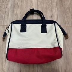 ショルダーバッグ　トートバッグ　トリコロールカラー　カジュアルの画像