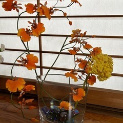 花瓶　花卉　フラワーベース　flower vase フランフラン　敷石付き　②の画像