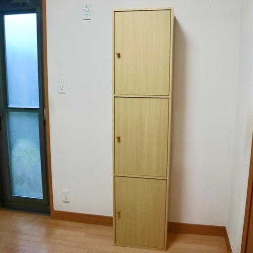 【お話中です】扉付き収納ボックス　180cm棚