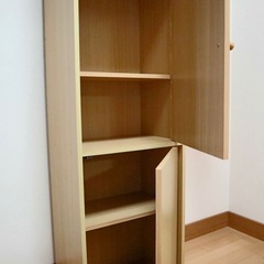 【お話中です】扉付き収納ボックス　180cm棚の画像