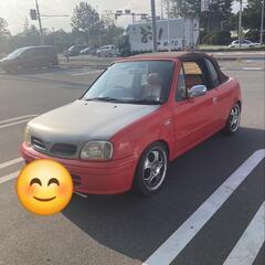 ありがとうございました！NISSANマーチコンバーチブル希少なオープンカーの画像
