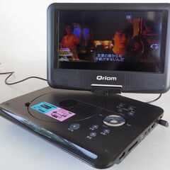 お手持ちのモバイルバッテリーでも駆動するスグレモノ★Qriom 9インチ ポータブルDVDプレーヤー★CPD-MN92D(B) ★４電源タイプ　動作確認済の画像