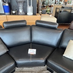 IDC大塚家具 本革 コーナーソファ