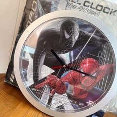 美品 スパイダーマン  壁掛け時計 時計 ウォールクロック 