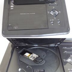 値下げ！美品10.1型ワイド液晶 ポータブルDVDプレーヤー TVチューナー★GREEN HOUSE 10TV3PDV-BK★フルセグ/ワンセグ受信＆DVD/CD/SD/USB対応★動作確認済の画像
