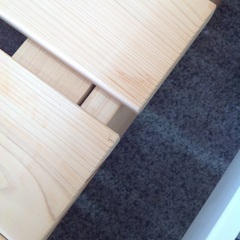 「ジモティー見た」で5％OFF！【シングルベッド】シングルベッド  マットレス付き :ナチュラルの画像