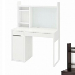 美品 IKEA MICKE ミッケ 学習机 デスク ホワイト - メルカリ