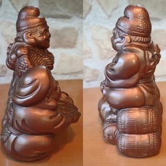 「商売繁盛」恵比寿様と大黒天様の置物の画像