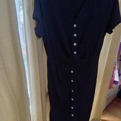 ウエスト絞りワンピース