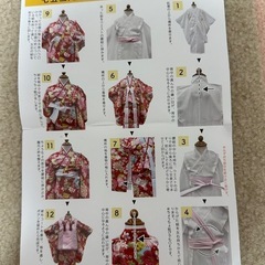 七五三　3歳着物の画像