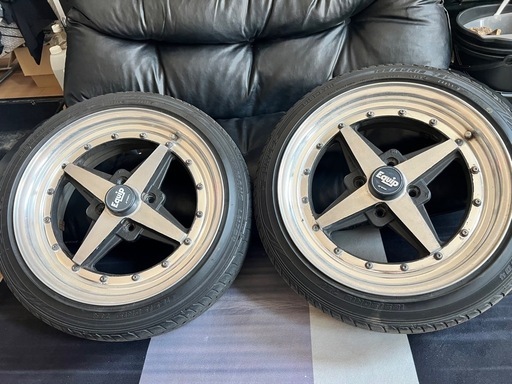 Equipe01ホイール.15インチ旧車ホイール2本