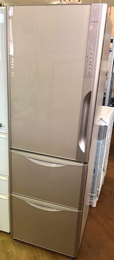 HITACHI/日立 ノンフロン冷凍冷蔵庫 365L R-S3700FVL 2015年 真空チルド 3ドア スリム