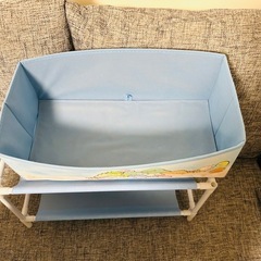 すみっコぐらし おもちゃ箱収納ブルーの画像