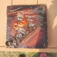 木で作った掛け物の画像