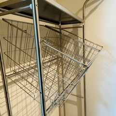 家具 収納家具 洗濯ラック スチールラックの画像