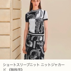 美品　エルメス　hermes プレタ　ニット　半袖の画像