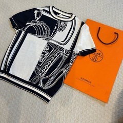 美品　エルメス　hermes プレタ　ニット　半袖