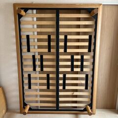 【お渡し先決定】無印良品ベッドフレーム（ダブル）の画像