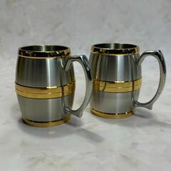 A6022✨全国配送可能✨ ピューター PEWTER コップ 2点 雑貨の画像
