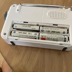 ポータブル短波ラジオ　ニッケル水素電池つきの画像