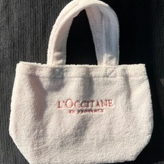 L'OCCITANE ノベルティバッグ　ふわふわトートバッグ　中古品